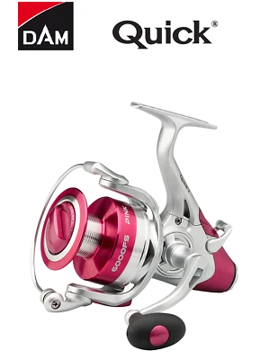 SVENDSEN DAM Quick 1 Pink 6000 FS Freilaufrolle Angeln Karpfen Pinke Rolle Lady Fishing