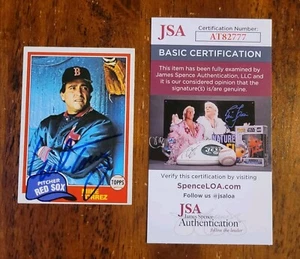 Mike Torrez hand signed 1981 Topps card #525 Boston Red Sox JSA certified COA - Picture 1 of 2