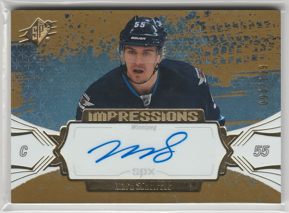 2016 16-17 SPx Impressions Autographs #IAMS Mark Scheifele 90/199 - Image 1 of 2