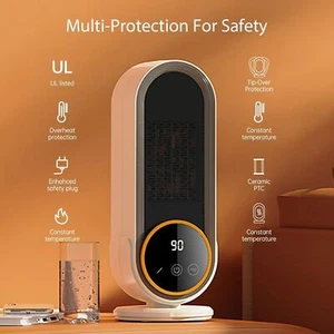 1200W Portable Electric Space Heater Garage Hot Air Fan for Indoor Large Room - Picture 1 of 16