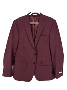 BAR III Suit Jacket Size 44R Dark Red Skinny Fit Wool Blend Stretch NWOT $425 - Picture 1 of 7
