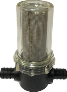 Inline-Sieb für Pumpen, einfache Passform 1/2" Stecker Widerhaken Wassergespeiste Stange Fensterreinigung - Bild 1 von 3