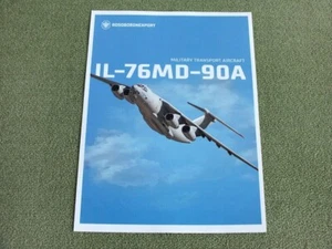 IL-76 MD-90A Russian Military Transport Aircraft Brochure Leaflet 2019 - Picture 1 of 2