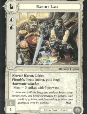 1995 Lord of the Rings Middle Earth CCG Black Border - Bandit Lair - Image 1 of 2