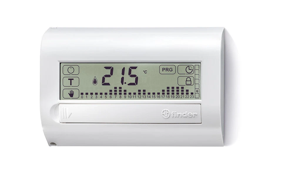 Cronotermostato Touchscreen Finder a batterie colore Bianco mod. 1C71 - Immagine 1 di 1