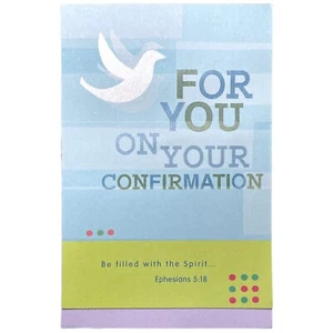 Religious CONFIRMATION CONGRATULATIONS Card, EPHESIANS 5:18 by ACG +Envelope - Picture 1 of 5
