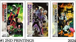 JUEGO DE SEGUNDA IMPRESIÓN DEFINITE MARVEL #1 (2024)- SPIDER-MAN BLACK PANTHER X-MEN- MARVEL - Imagen 1 de 4