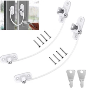 Set di 2 limitatori per finestre UPVC/compositi/legno 180 mm bloccabili @ Amazon £14 - Foto 1 di 6