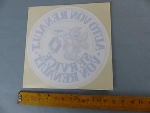 Autocollant Sticker Auto von Renault Service von Renault Aufkleber VINTAGE B12 - Imagen 1 de 1