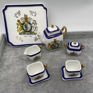 The Queen's Golden Jubilee House of Valentina Miniature Tea-set and Tray E2 - Picture 1 of 10