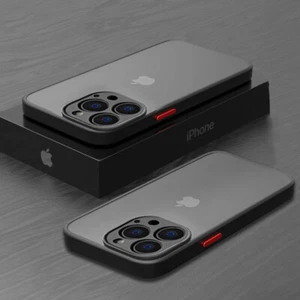 Case For iPhone 17 16 Pro Max 15 14 13 12 11 Hard Matte Clear Shockproof Cover - Picture 1 of 24