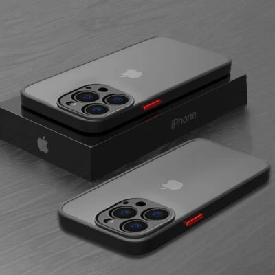 Case For iPhone 17 16 Pro Max 15 14 13 12 11 Hard Matte Clear Shockproof Cover - Image 1 of 4