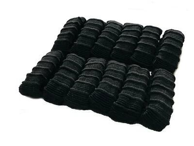 12 PIECE THICK ENDLESS SNAG FREE PONY TAIL ELASTIC BOBBLES PONIOS HAIR BANDS