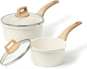 1.5-Quart and 3.0-Quart Sauce Pan Set with Lid Nonstick Sauce Pan 4-Piece Set - Picture 1 of 9