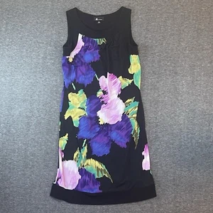 AB Studio Women’s Multicolor Dress Sleeveless Sheath Abstract Floral Size 8 - Picture 1 of 8