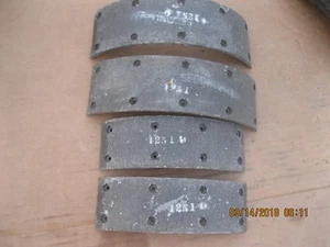 BRAKE SHOE LININGS 1954 Nash Statesman 1956 Nash 5710 , 1957 5710, 5720, 1251-D  - Picture 1 of 4