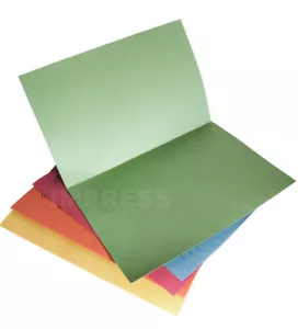 25 x Square Cut Folders 250gsm Foolscap A4 Paper Document Manilla Report Files - Picture 1 of 9