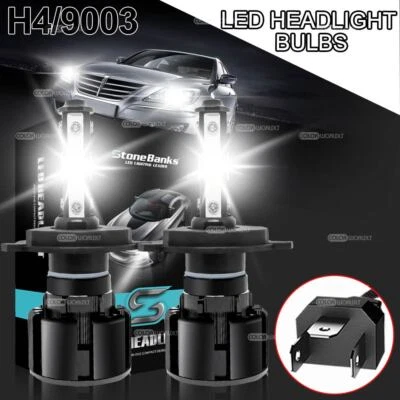 9003 H4 Kit de Bombillas LED Faros 10000W 1000000LM Alto/Bajo Beam Super Brillante Blanco Foto 1 de 4