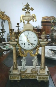 Orologio Antico da Camino - primo Impero - Epoca inizio 800 - Foto 1 di 2