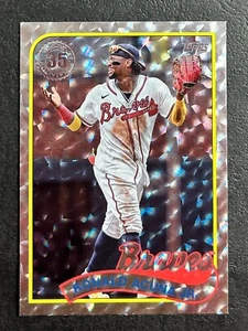 2024 Topps Series 1 89B-17 Ronald Acuna Silver Ice Foil Braves - Bild 1 von 2