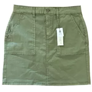 Sanctuary Standard Surplus Minirock Burnt Olive Baumwolle Elasthan Taschen Neu mit Etikett - 8 - Bild 1 von 6