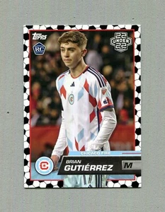 2023 Topps MLS Soccer Ball Tile Parallel Brian Gutierrez Rookie Card RC #15 - Picture 1 of 2