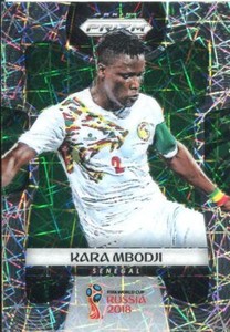 Prizm World Cup 2018 Laser Parallel Base Card #277 Kara Mbodji - Senegal