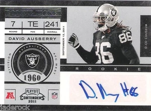 David Ausberry 2011 Playoff Contenders Rookie Ticket Auto graph Signature #127 - Picture 1 of 1