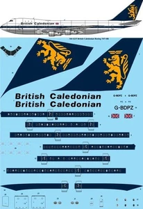 26 Decalcomanie 144-1237 1/144 Caledoniana Britannica 747-148 Adesivo Laser - Foto 1 di 1