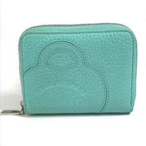 TIFFANY&Co. Compact wallet Return to TIFFANY & Co. Wallet Coin Case purse - Foto 1 di 14