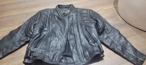 J And S Leather Size 14 Biker Jacket Ladies - Picture 1 of 15