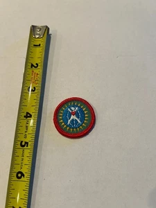 Girl Scouts Heart Badge Award Patch Red Border Embroidered 1.5 Inch - Picture 1 of 2