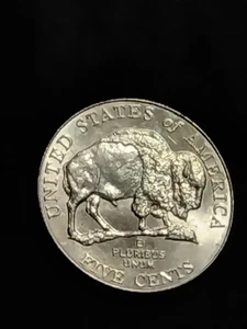 Brilliant Uncirculated 2005-D Jefferson Bison Nickel with minor flaws - Picture 1 of 6