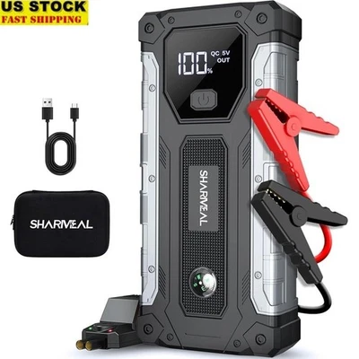 Paquete de baterías de arranque de salto de coche de litio 5000A Peak vehículo camión motocicleta RV nuevo Foto 1 de 4