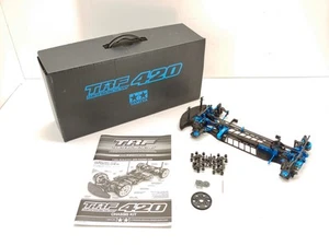 Tamiya TRF420 1/10 Built Touring Car 4x4 Kit Roller Slider w/ Aluminum Chassis - Picture 1 of 12
