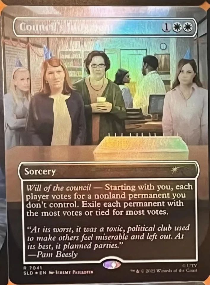 Council's Judgement R Foil ️#7041 | SLD Secret Lair The Office Bonus Card | MTG - Image 1 of 1