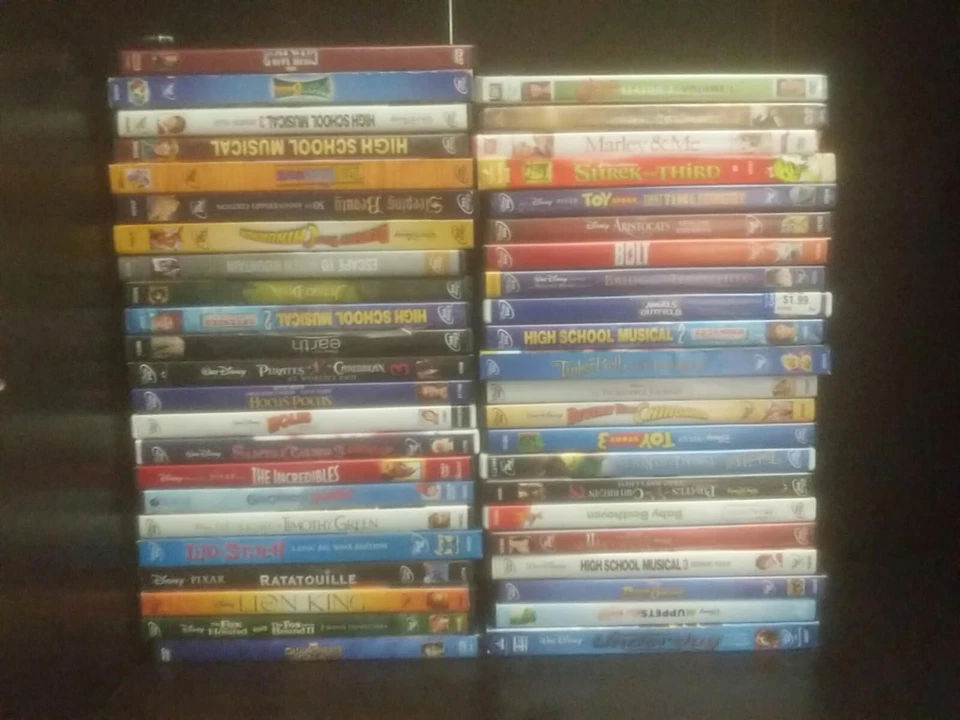 Disney Lot Of 45 DVDs, good used toy story Lion King bolt Shrek marvel~ trl1#355 - Image 1 of 4