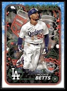 2024 Topps Holiday Mookie Betts Los Angeles Dodgers #H135 - Picture 1 of 2