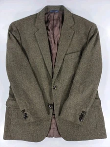 Brooks Brothers 1818 Madison Fit Tweed Wolle Sport Mantel Braun Fischgrät 44R - Bild 1 von 16