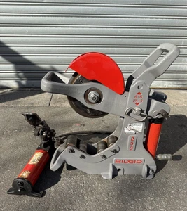 Ridgid 258 Hydraulic Pipe Cutter 2-1/2"-8" W/ Foot Pump MINT - Picture 1 of 9