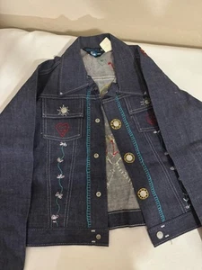 Chaqueta de Camionero De Colección Sears Toughskins Azul Denim Años 70 Talla 12/Pecho 18 Bordado - Imagen 1 de 5