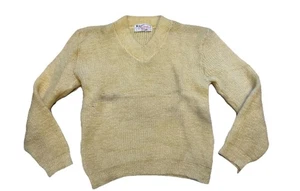 Maglione scollo V mohair Haskolon vintage anni 40 50 taglia small vero vintage - Foto 1 di 5