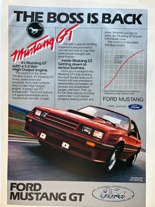 Sammlerstück 1982 Ford Mustang 5.0 GT original veröffentlichte Farbanzeige A068 - Bild 1 von 2