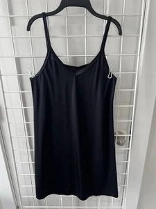 Vanity Fair Reversible Neckline 18” Full Sleep Black Size 34/40 Nightgown 10-158 - Picture 1 of 6