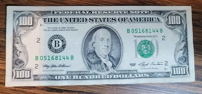 1993 $100 bill plus STAR NOTE Lot Of 9 plus two uncirculated sequential $2 bills - Image 1 of 4