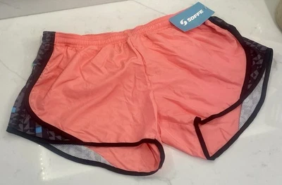 SOFFE PANTALONES CORTOS TIRO BAJO RUNNING CHEER CORAL ROSA MELOCOTÓN FORRADO JUNIOR GRANDE L NUEVOS CON ETIQUETAS Foto 1 de 4