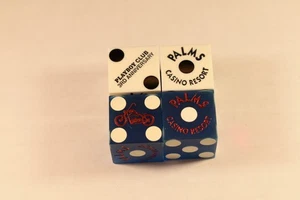 PALMS CASINO LAS VEGAS NEVADA 2 PAIRS SPECIALTY DICE FREE SHIPPING A10 - Picture 1 of 1