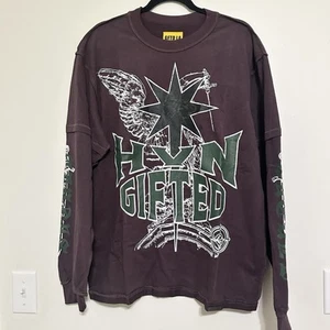 GFTD LARGER THAN EVIL LONG SLEEVE SHIRT Gifted L.A. Streetwear Urban Skateboard - Picture 1 of 10
