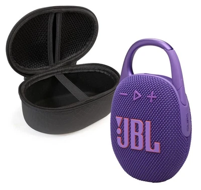 JBL Clip 5 Bluetooth Speaker and divvi! Protective Case Bundle - Purple - Image 1 of 4