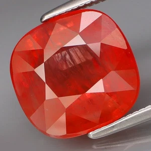 6.12Ct.Very Good Color! Natural BIG Imperial Red Sapphire Africa Good Luster! - Picture 1 of 4